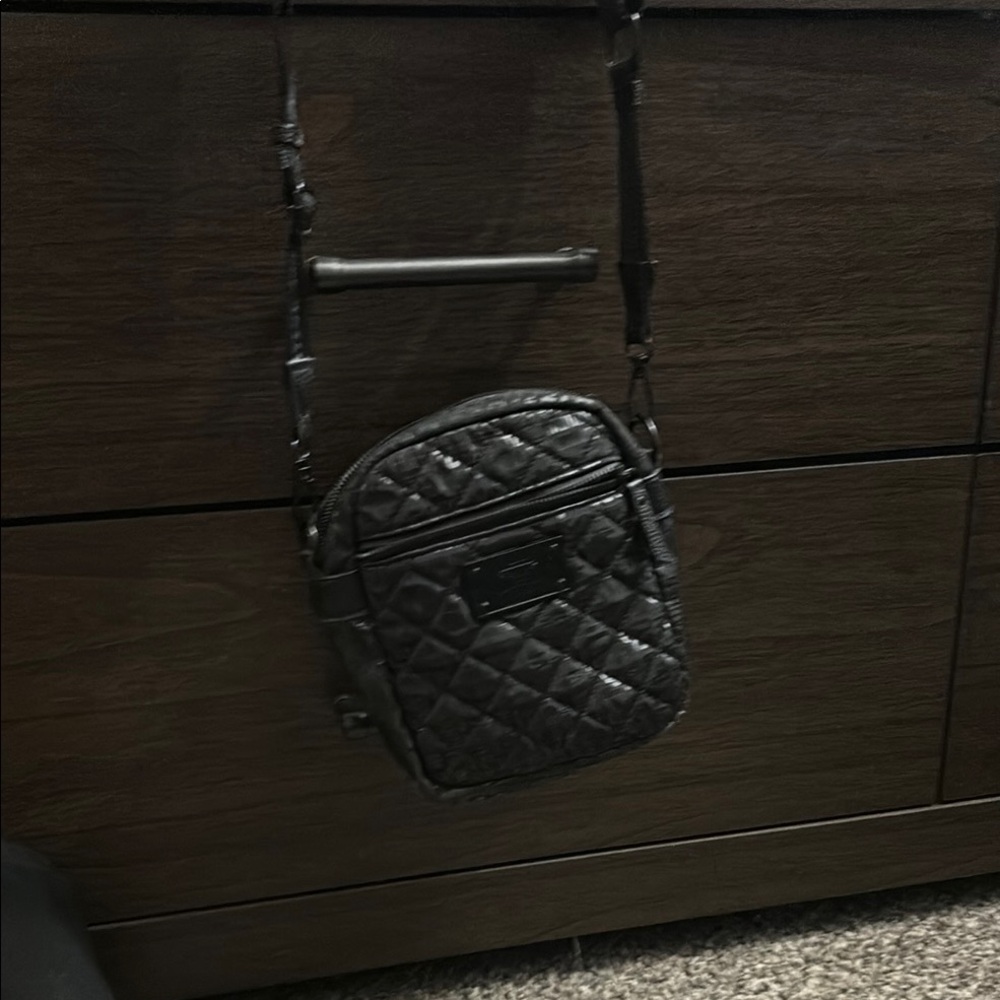 Kids Quilted Black Crossbody Bags
